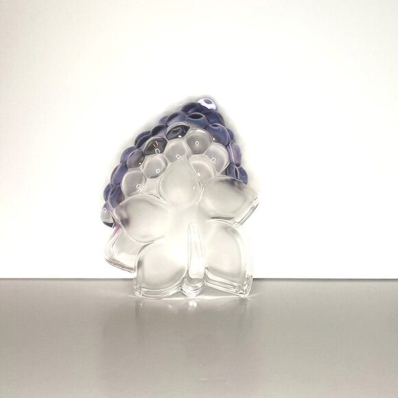 Walther Glass Grape Cluster Purple and Clear Dish - Picture 2 of 4